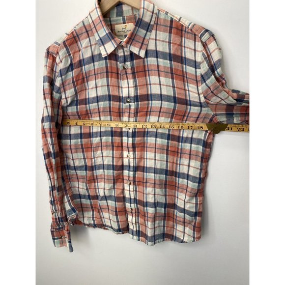 Marine Layer Long Sleeve Button-Down Plaid Shirt - Picture 5 of 6